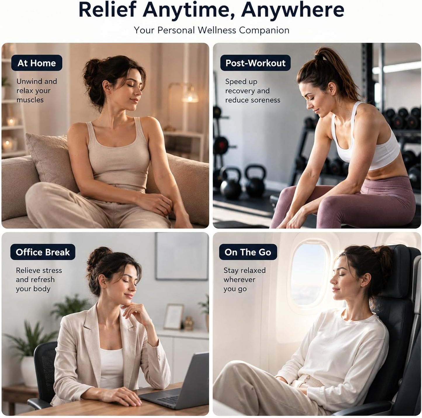 Muscle Massage Gun, Percussion Multiple Head for Shoulder Pain Relief | 20 Head Deep Tissue, 3 Modes & 99 Levels, Quiet, Portable for Back Neck Legs & Arms, Full Body Relaxing Gifts for Mom