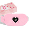 Glyduny Portable Heart Heating Pads, 6 Heat & Massage Modes 3S Fast Heating Electric Cordless Heat Pad, 30/60 Mins Auto Shut Off, Back or Belly Heating Pad Ideal Gift for Women, (Pink-6602)