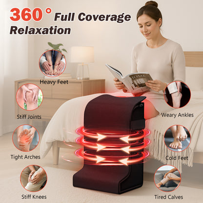 Red Light Therapy for Feet, 480 LEDs with 660nm & 850nm, 5 Modes & 6 Timers, Infrared Light Heating Pad for Tired Legs, Ankles & Body, Ideal for Home/Office (15"x11.3"x24.5")