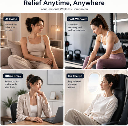 Muscle Massage Gun, Percussion Multiple Head for Shoulder Pain Relief | 20 Head Deep Tissue, 3 Modes & 99 Levels, Quiet, Portable for Back Neck Legs & Arms, Full Body Relaxing Gifts for Mom