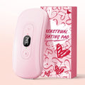 4    Portable Heating Pad Period Cramps: 2 Timer 6 Heat Levels 6 Vibration Modes Cordless Electric Heating Pad 3s Fast Heating Menstrual Heating Pad (Purple)