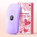 3       Portable Heating Pad Period Cramps: 2 Timer 6 Heat Levels 6 Vibration Modes Cordless Electric Heating Pad 3s Fast Heating Menstrual Heating Pad (Purple)