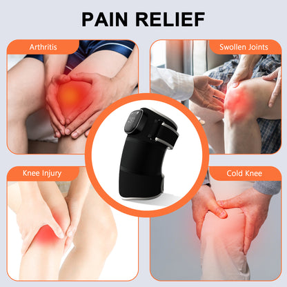 RAYOCON Red Light Therapy for Knee: Knee Massager with 6 Heat and 5 Vibration Cordless Rechargeable Electric Heated Knee Brace Gifts for Men Women