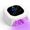 Cordless UV LED Nail Lamp, 80W Rechargeable Nail Dryer Light | 4 Timers, Atmosphere Light & Mirror Base, UV Light for All Gel Nails, Ideal for Training,Nail Art Practice,Home & Salon Use