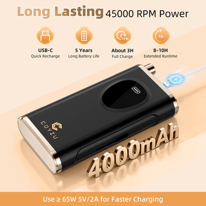 Professional Electric Nail Drill Rechargeable Nail File | for Acrylic & Gel, High Speed 45000RPM, Cordless, Portable Gel Polish Removal E file, Beginner Friendly, for Beauty Lovers